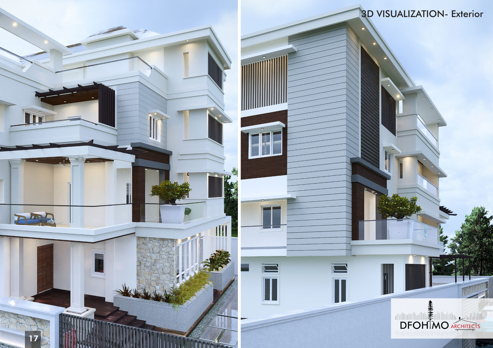 Side exterior view of the Residence and Clinic of Mr. Narayan Prasad Upadhya