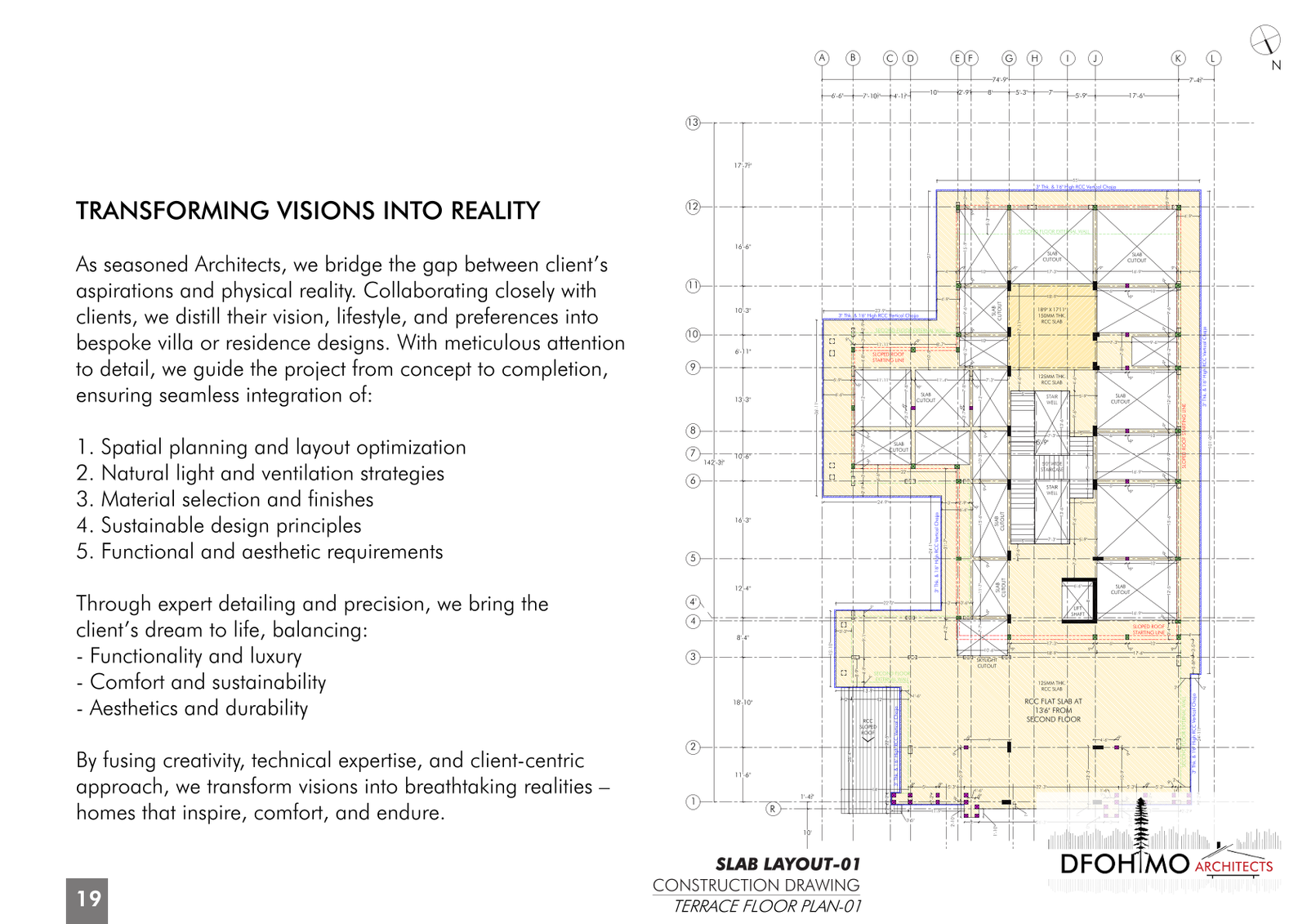 Construction drawing sample for Mr. C. J. Mannou's residence